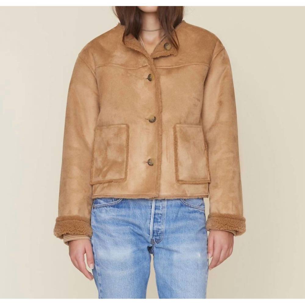 NEW XIRENA thayer suede jacket in driftwood